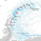 The long journey taken by iceberg A-68A.